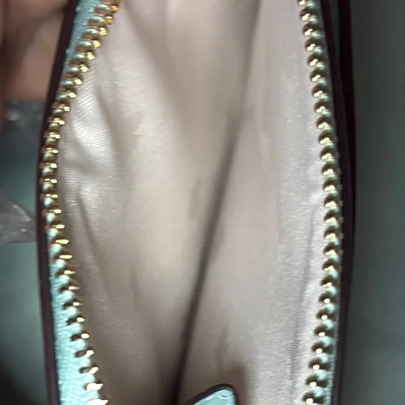 Kate Spade Poolside Swimmer Zip Card Holder Wallet Key Ring NWT - Picture 5 of 6